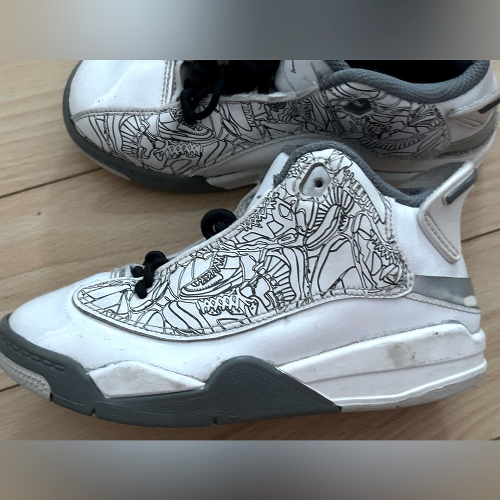 NIKE Air Jordan Dub Zero cool grey child size 11C